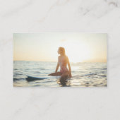 Palmboom achtergrond Voeg Logo en foto toe Visitekaartje (Achterkant)