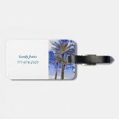 Palmboom Acrylaat Bagagelabel (Achterkant horizontaal)