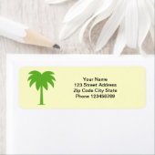 Palmboom adresetiketten etiket (Insitu)