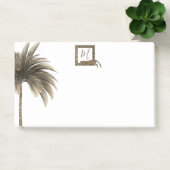 Palmboom Afdrukmonogram Modern Post-it® Notes (Kantoor)