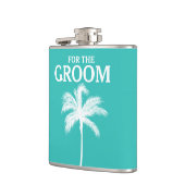 Palmboom Aqua Groom Flask Heupfles (Links)