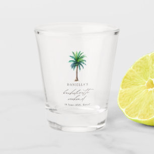 Palmboom Bachelorette Weekend Shot Glass Glas