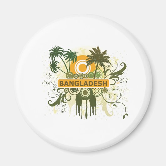 Palmboom Bangladesh Magneet (Voorkant)