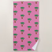 Palmboom - Beach Towel Strandlaken (Voorkant)