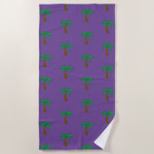 Palmboom - Beach Towel Strandlaken (Voorkant)