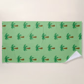 Palmboom - Beach Towel Strandlaken (Voorkant)
