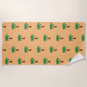 Palmboom - Beach Towel Strandlaken (Voorkant)