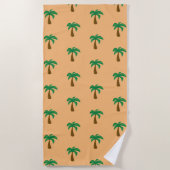 Palmboom - Beach Towel Strandlaken (Voorkant)