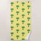 Palmboom - Beach Towel Strandlaken (Voorkant)