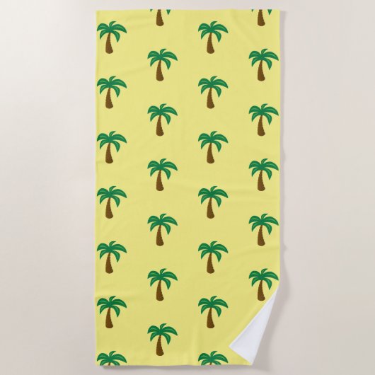 Palmboom - Beach Towel Strandlaken (Voorkant)