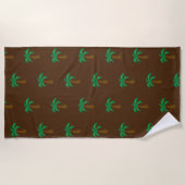 Palmboom - Beach Towel Strandlaken (Voorkant)