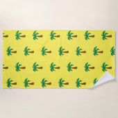 Palmboom - Beach Towel Strandlaken (Voorkant)