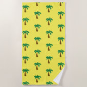 Palmboom - Beach Towel Strandlaken (Voorkant)