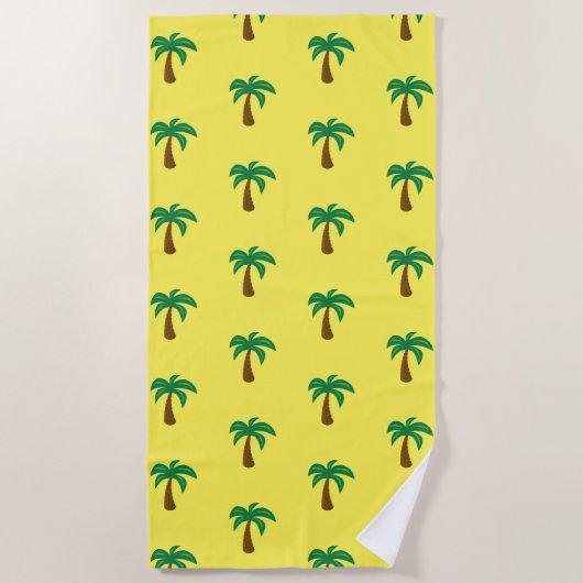 Palmboom - Beach Towel Strandlaken (Voorkant)