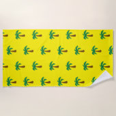 Palmboom - Beach Towel Strandlaken (Voorkant)