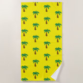 Palmboom - Beach Towel Strandlaken (Voorkant)