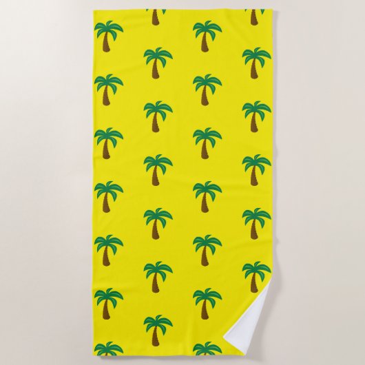 Palmboom - Beach Towel Strandlaken (Voorkant)