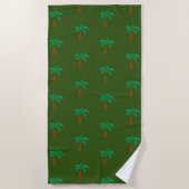 Palmboom - Beach Towel Strandlaken (Voorkant)