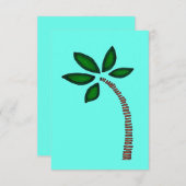 Palmboom Bedankkaart (Voorkant / Achterkant)