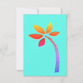 Palmboom Bedankkaart