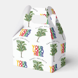 Palmboom Bedrijfslogo Vakantie Kerstkaart Bedankdoosjes