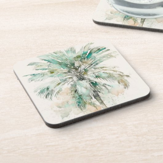 Palmboom Bier Onderzetter (Linkerzijde)