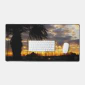 Palmboom bij haven. bureaumat (Keyboard & Muis)