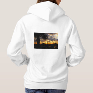 Palmboom bij haven. hoodie