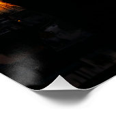 Palmboom bij haven. perfect poster (Hoek)