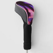 Palmboom bij zonsondergang golfheadcover (Schuin)