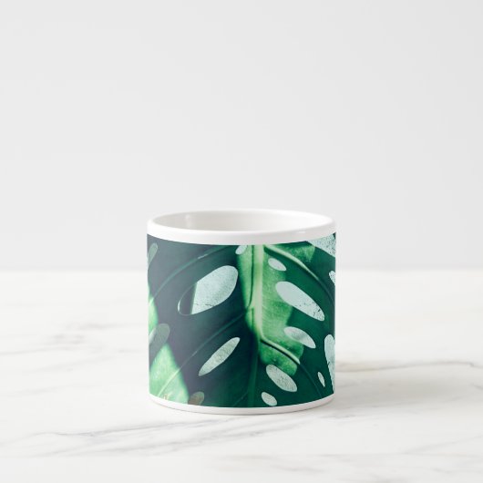 Palmboom Blad Espresso Mok (Voorkant)