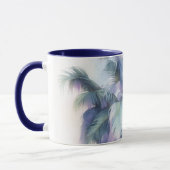 Palmboom Bladeren Close-up Kunst Mok Kopje (Links)