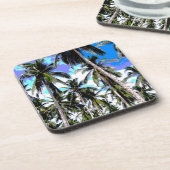 Palmboom Bladeren Ontwerp Onderzetter (Linkerzijde)