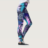 Palmboom Bladeren Tropisch Patroon Leggings (Rechts)