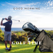 Palmboom Blauw Tropisch Elegant Monogram Golfheadcover