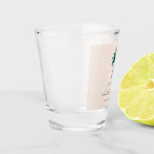 Palmboom Blush Bachelorette Party Shot Glas (Links)