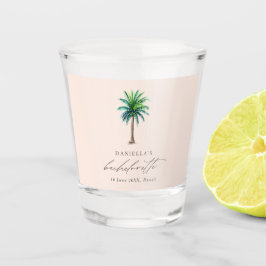 Palmboom Blush Bachelorette Party Shot Glas