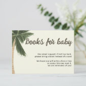 Palmboom Boheemse Geslachtsneutrale boeken baby Kaart (Staand voorkant)