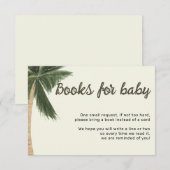 Palmboom Boheemse Geslachtsneutrale boeken baby Kaart (Voorkant / Achterkant)
