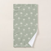 Palmboom Boho Kustboerderij Gedempte Saliegroen Bad Handdoek (Handdoek)