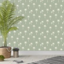 Palmboom Boho Kustboerderij Gedempte Saliegroen