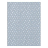 Palmboom Boho Kustboerderij Stof Blauw Tafelkleed (Voorkant)