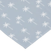 Palmboom Boho Kustboerderij Stofblauw Korte Tafelloper (Hoek)