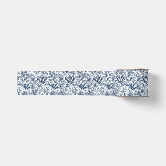 Palmboom botanisch grosgrain lint (Voorkant)