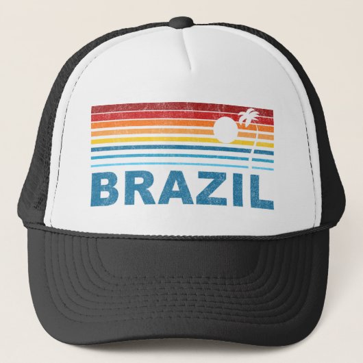 Palmboom Brazilië Trucker Pet (Voorkant)