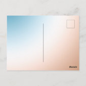 Palmboom  briefkaart (Achterkant)