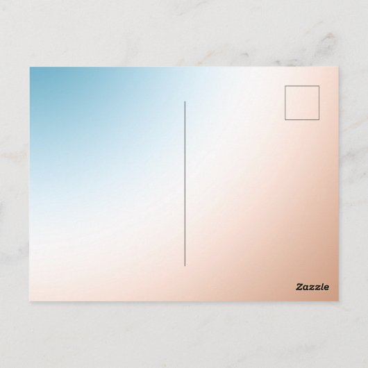 Palmboom  briefkaart (Achterkant)