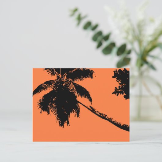 Palmboom Briefkaart (Staand voorkant)