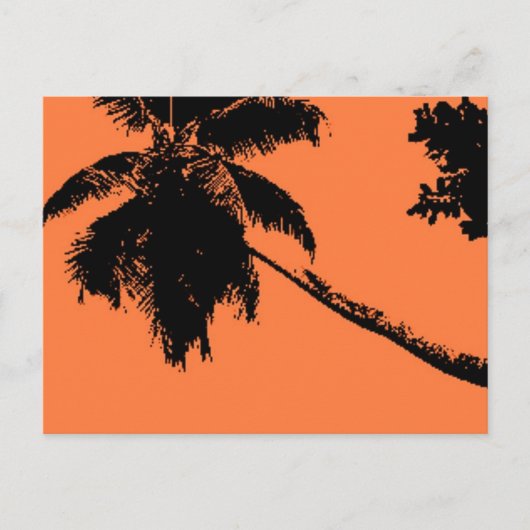 Palmboom Briefkaart (Voorkant)