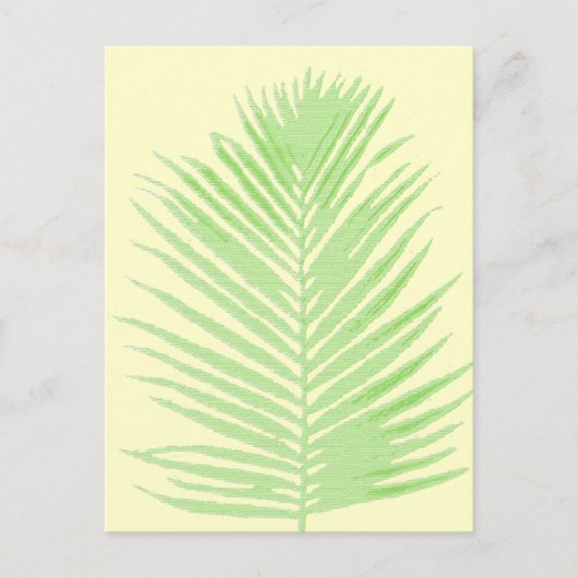 palmboom briefkaart (Voorkant)